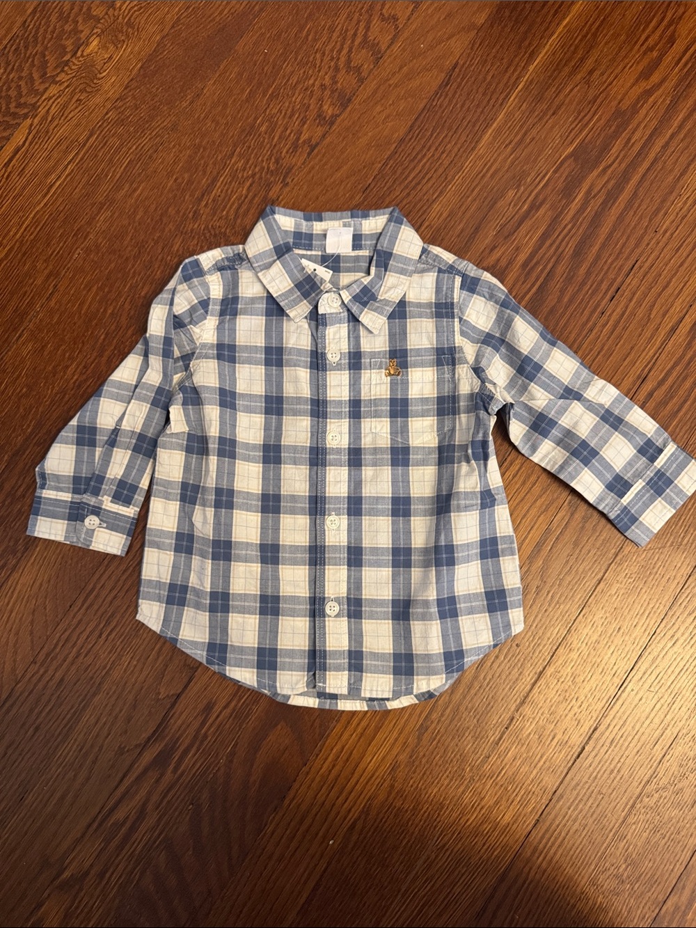 Baby GAP NWT Button-Down Shirt - Blue & White